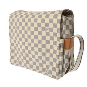 Louis Vuitton Bag Azur Shoulder Canvas White Damier Naviglio